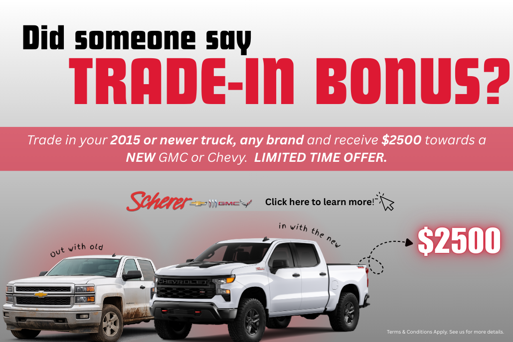 $2500 Trade-In BONUS
